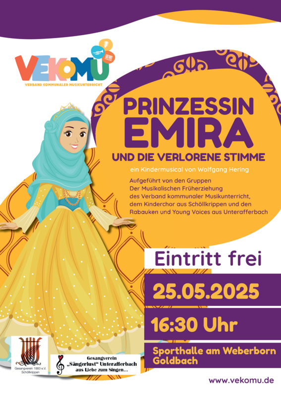 Plakat Prinzessin Emira und die verlorene Stimme